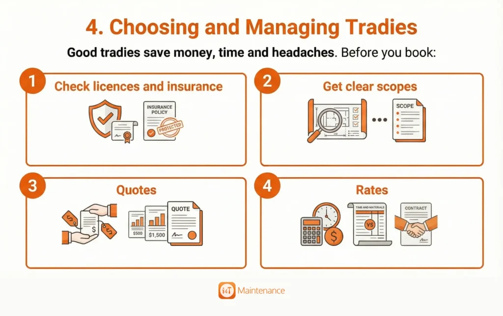 4. Choosing and managing tradies