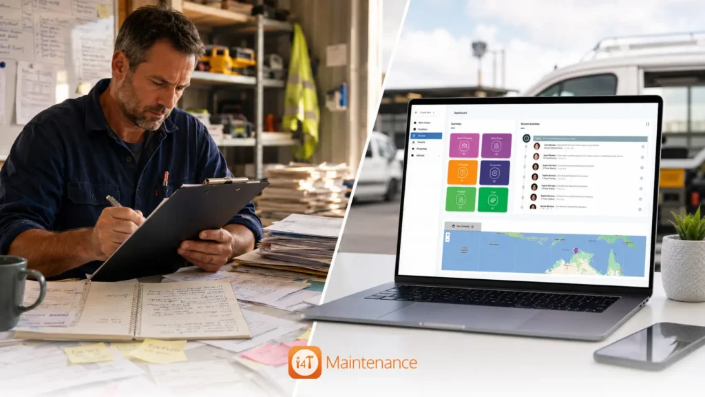 i4T Maintenance -Manual Tracking vs a Digital Work Order Management System