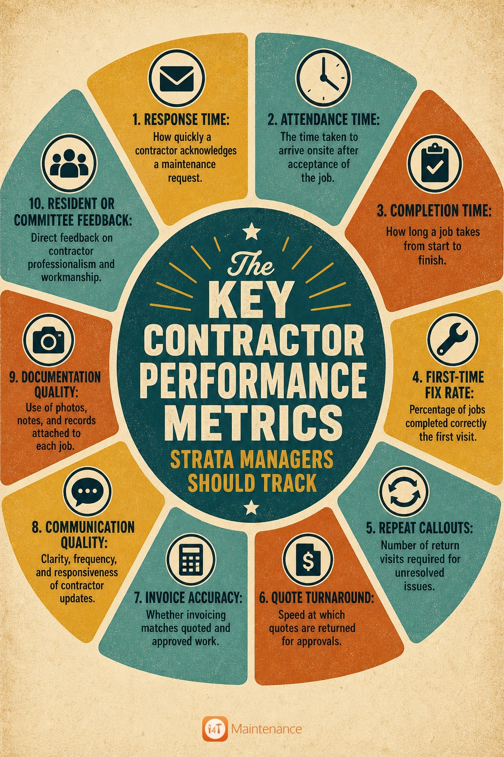i4T Maintenance - The Key Contractor Performance Metrics Strata Managers Should Track